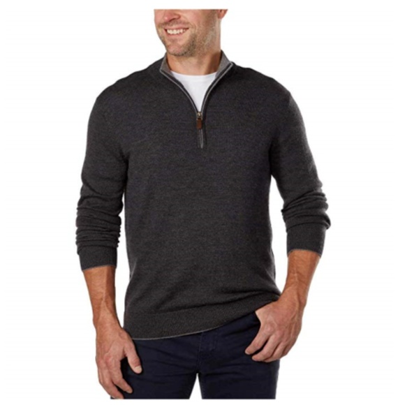 Kirkland Signature Other - Kirkland Men’s Extra Fine Merino Wool ¼ Zip Sweate